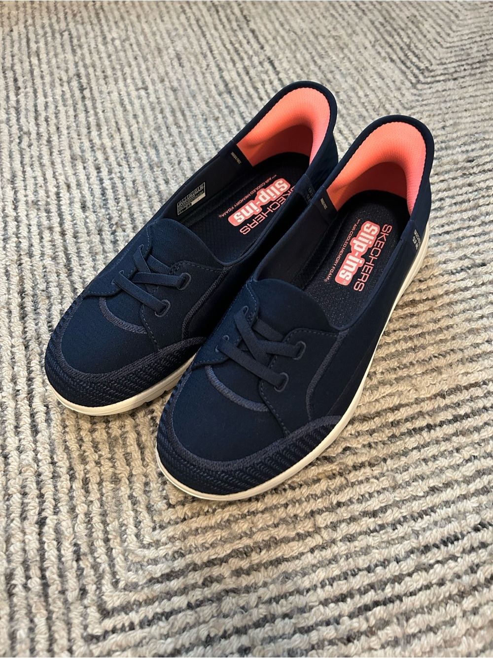 Skechers Slip-ins On-the-GO Flex Top Notch Size 10 New Comfort Navy Blue